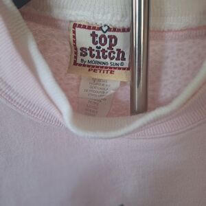 Top Stitch Pink Women's Sweatshirt